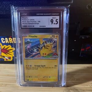 Pikachu Pokémon Card - Black Star Promos 2024 9.5 graded